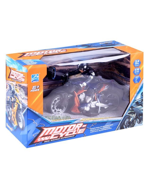 Radijo bangomis valdomas Sportinis motociklas - oranžinis