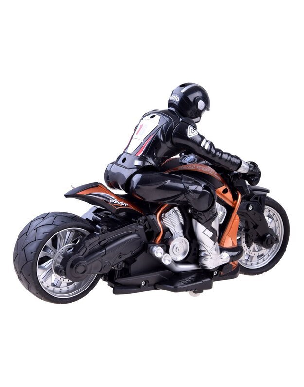 Radijo bangomis valdomas Sportinis motociklas - oranžinis