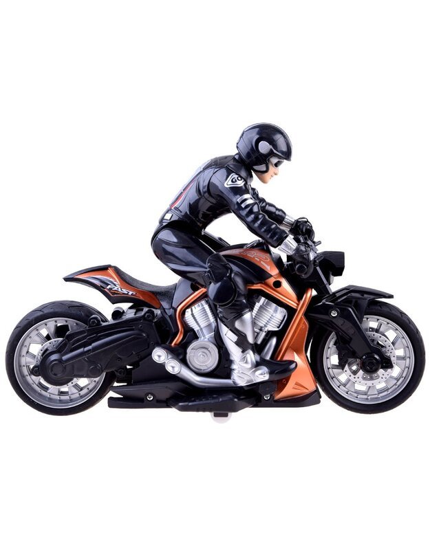 Radijo bangomis valdomas Sportinis motociklas - oranžinis