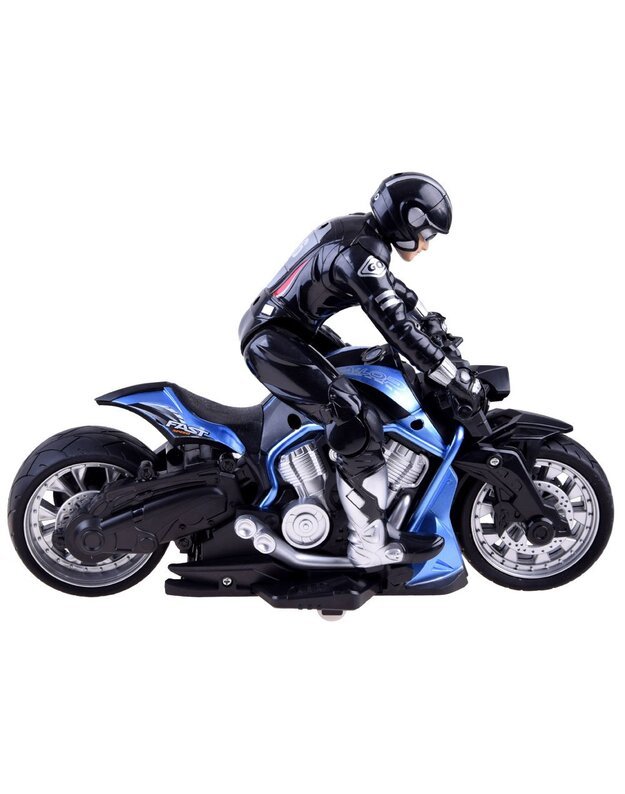 Radijo bangomis valdomas Sportinis motociklas - mėlynas