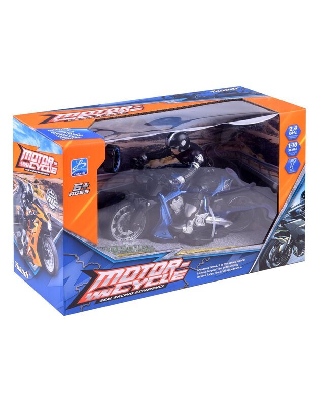Radijo bangomis valdomas Sportinis motociklas - mėlynas