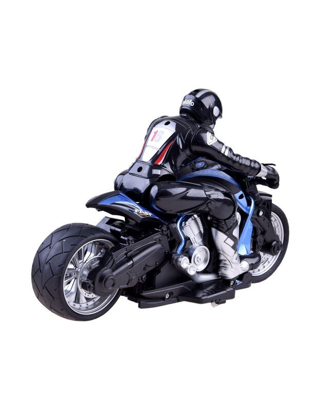 Radijo bangomis valdomas Sportinis motociklas - mėlynas