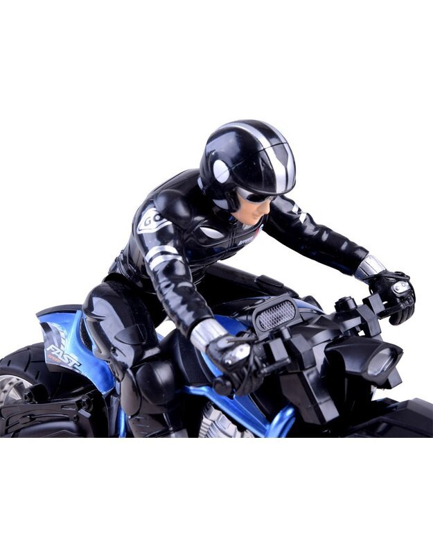 Radijo bangomis valdomas Sportinis motociklas - mėlynas