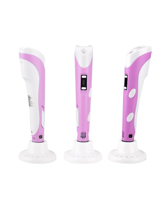 Stebuklingas rašiklis JK su užpildu 3D Printing Pen - rožinis