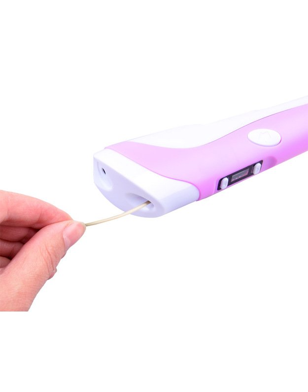 Stebuklingas rašiklis JK su užpildu 3D Printing Pen - rožinis