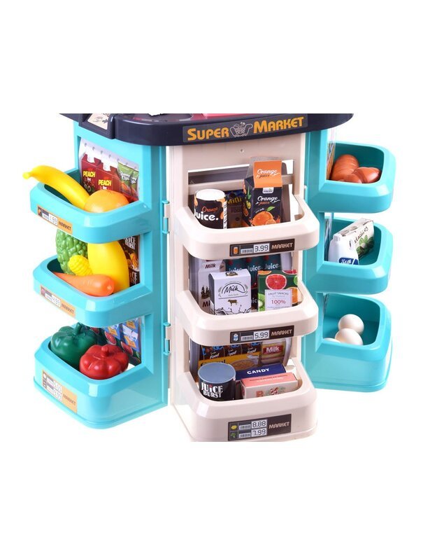 Prekybos centras + pirkinių krepšelis + kiti priedai