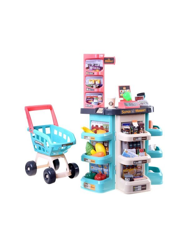 Prekybos centras + pirkinių krepšelis + kiti priedai