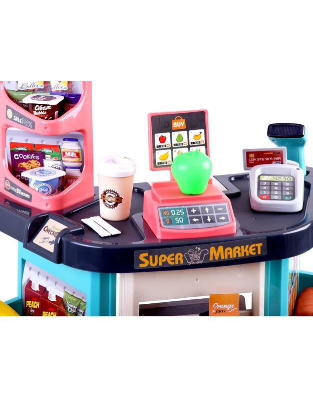 Prekybos centras + pirkinių krepšelis + kiti priedai