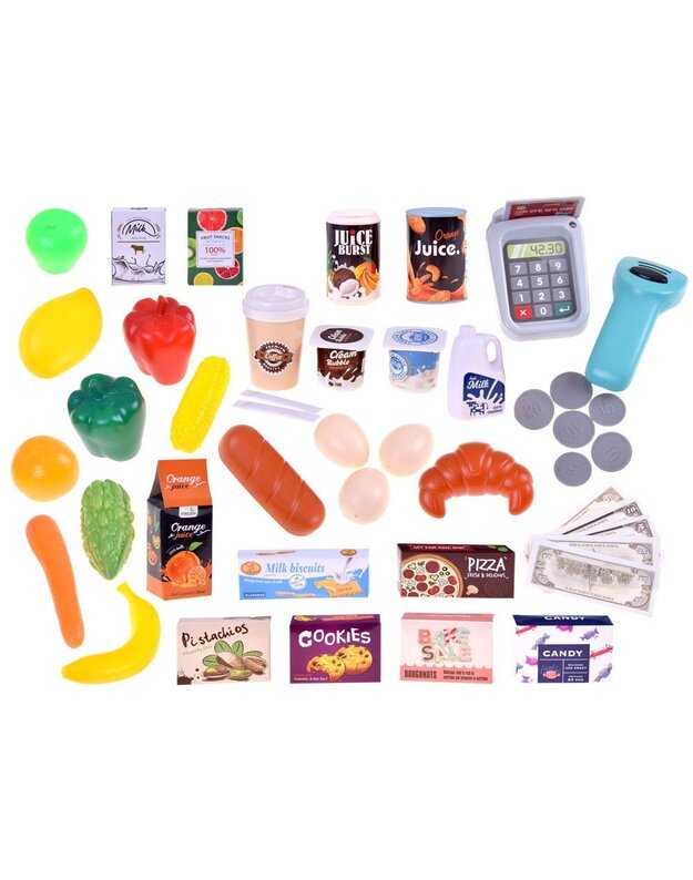 Prekybos centras + pirkinių krepšelis + kiti priedai