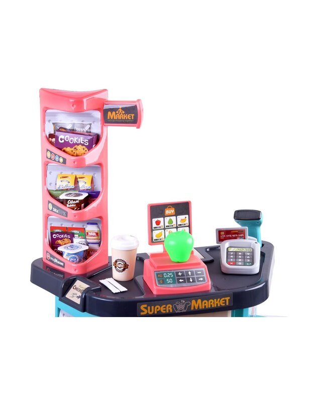 Prekybos centras + pirkinių krepšelis + kiti priedai