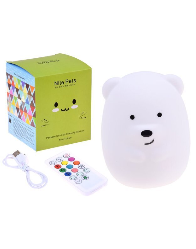 Baltojo lokio LED lemputė + nuotolinio valdymo pultas