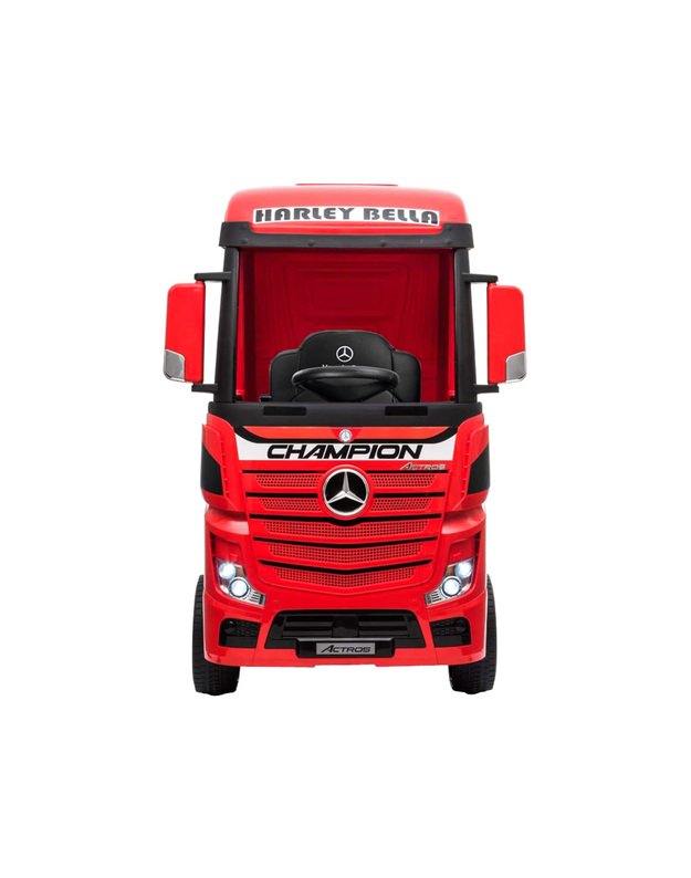 Vaikiškas vienvietis elektromobilis  Mercedes benz Actros sunkvežimis - raudonas