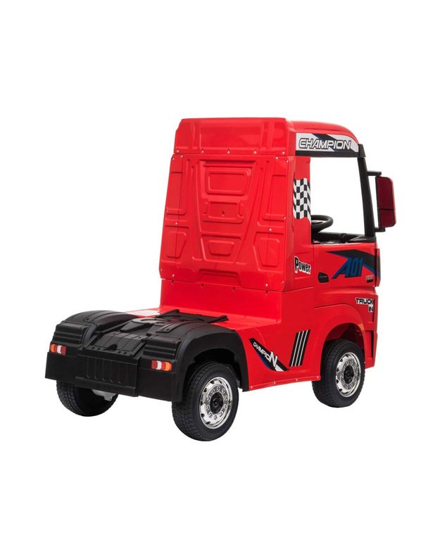 Vaikiškas vienvietis elektromobilis  Mercedes benz Actros sunkvežimis - raudonas