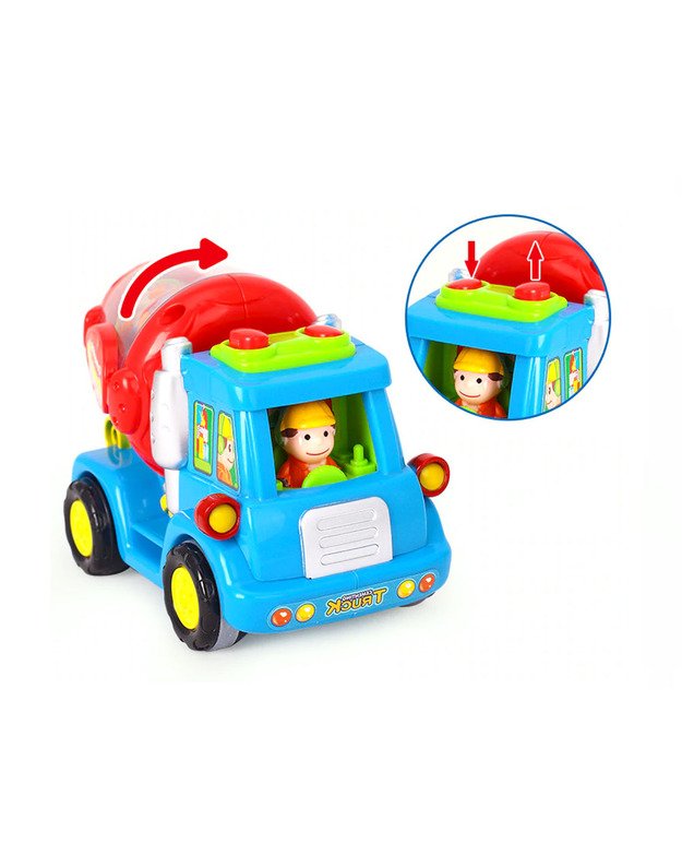 Toy concrete mixer, sweeper, combine ZA1812