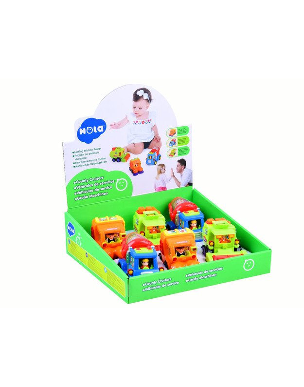 Toy concrete mixer, sweeper, combine ZA1812