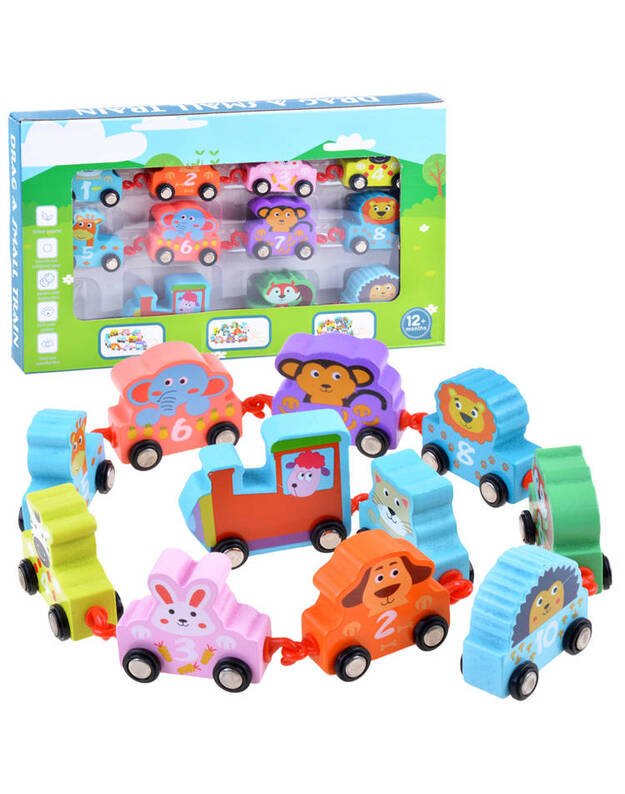 Mokomasis lokomotyvas  su transporto priemonėmis