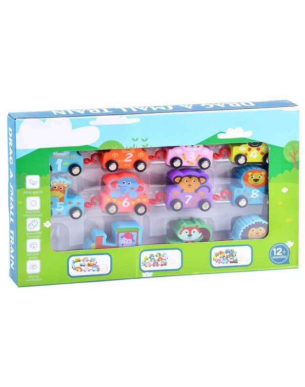 Mokomasis lokomotyvas  su transporto priemonėmis