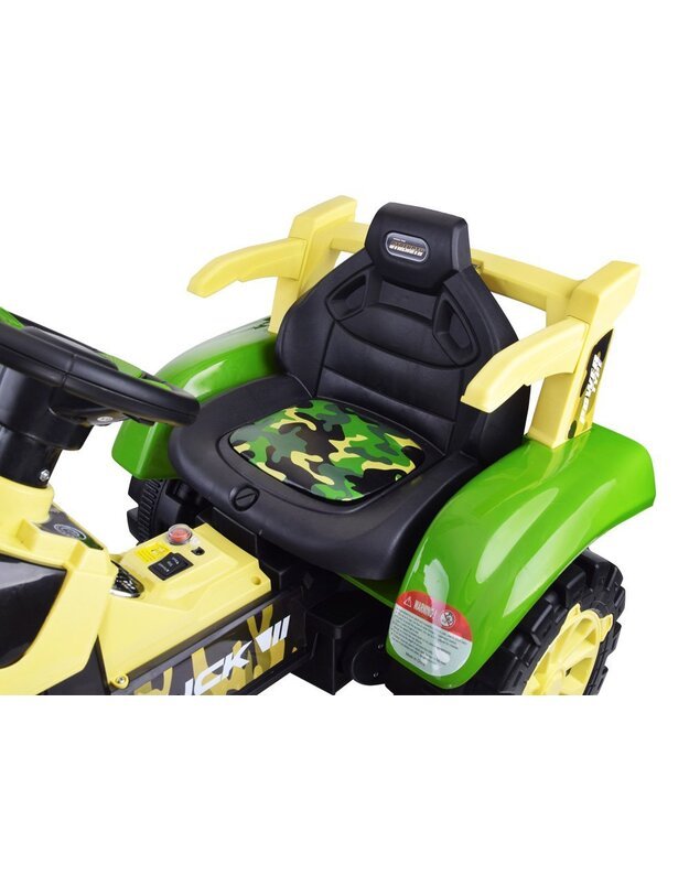 Traktorius su priekaba + nuotolinis valdymo pultas - žalias