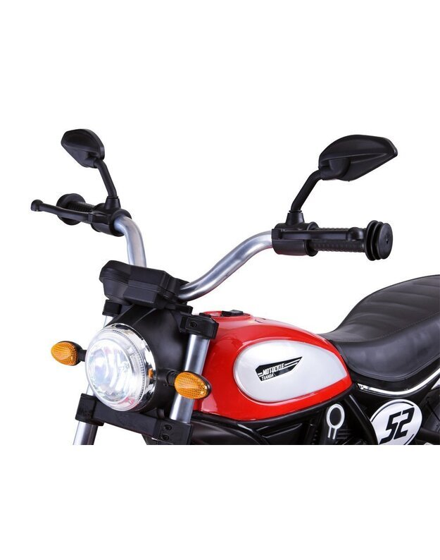 Vaikiškas elektrinis motociklas STREET BOB - raudonas