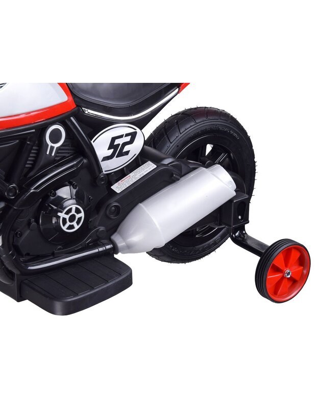 Vaikiškas elektrinis motociklas STREET BOB - raudonas