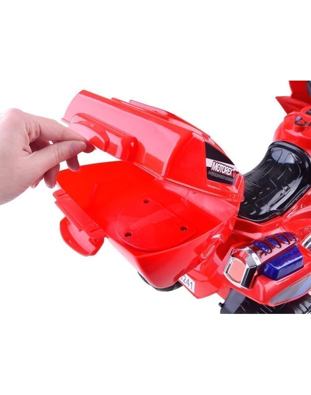  Vaikiškas elektrinis motociklas Vespa - juodas