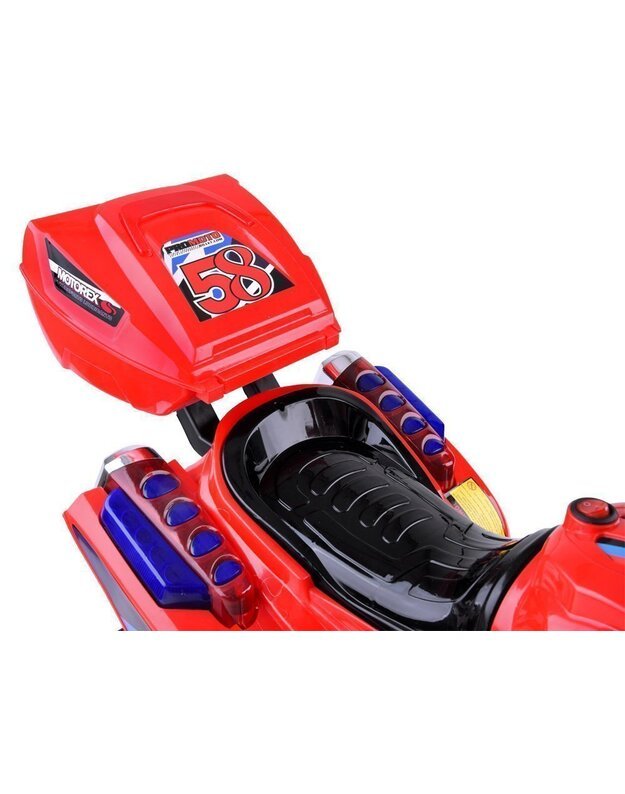  Vaikiškas elektrinis motociklas Vespa - juodas