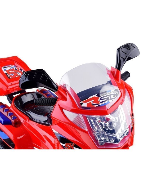  Vaikiškas elektrinis motociklas Vespa - mėlynas