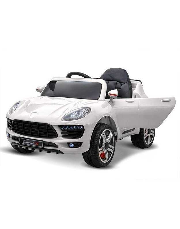Vaikiškas sportinis elektromobilis - baltas