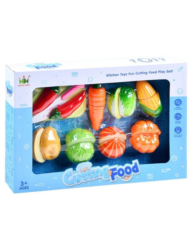 Vegetables for cutting + board and knife ZA1725 B