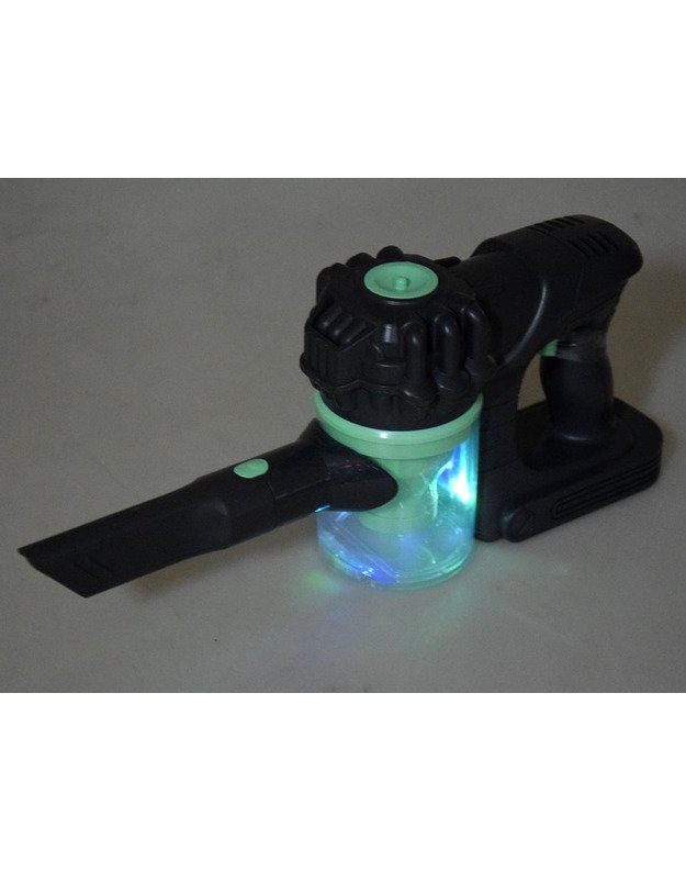 Belaidis rankinis vaikiškas dulkių siurblys - pilkas