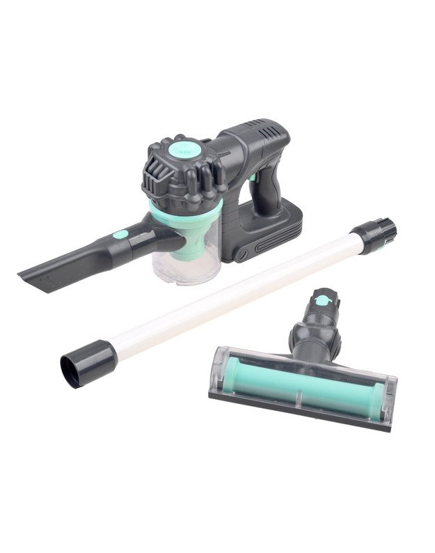 Belaidis rankinis vaikiškas dulkių siurblys - pilkas