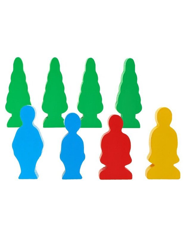 Mediniai blokeliai miestelio statybai