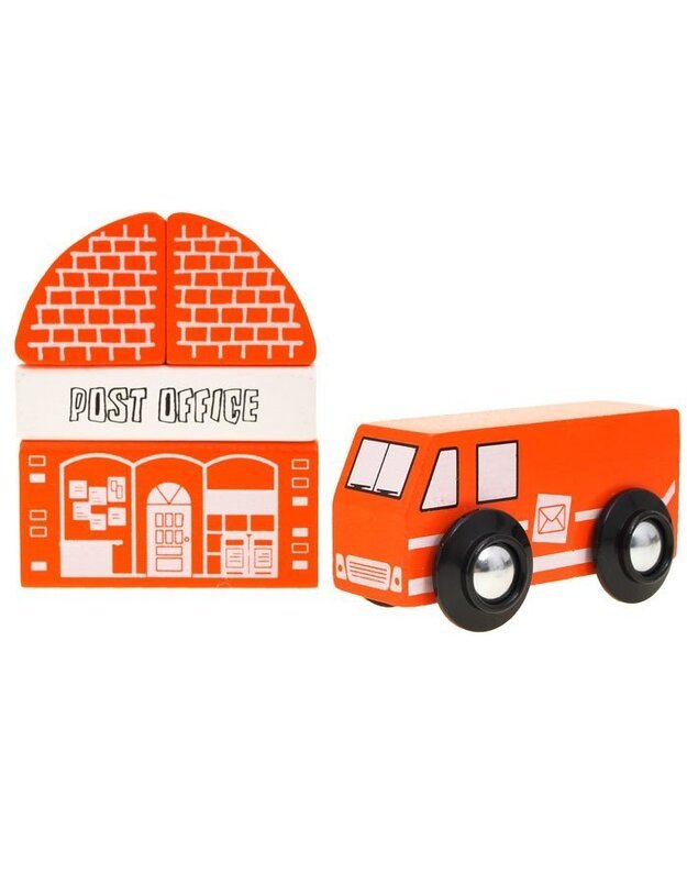 Mediniai blokeliai miestelio statybai