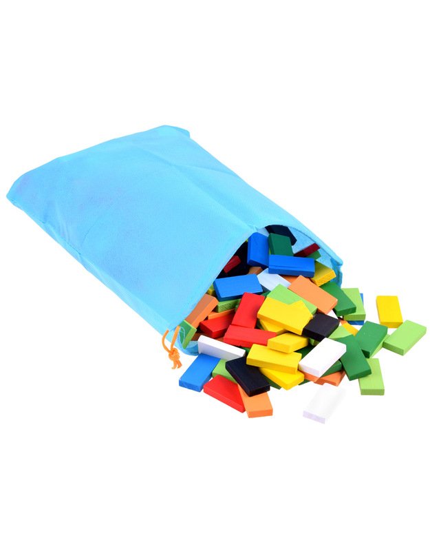 Wooden colored DOMINO blocks 300 pieces ZA3861