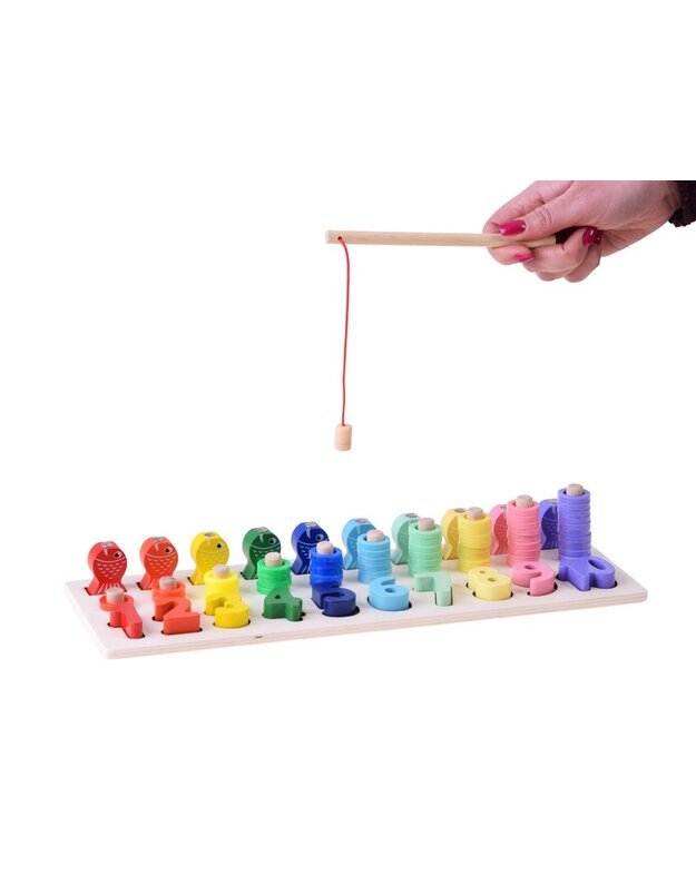 Medinė edukacinė dėlionė Skaitmenys