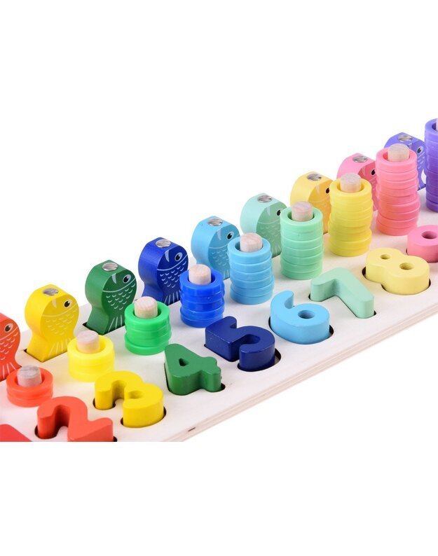 Medinė edukacinė dėlionė Skaitmenys