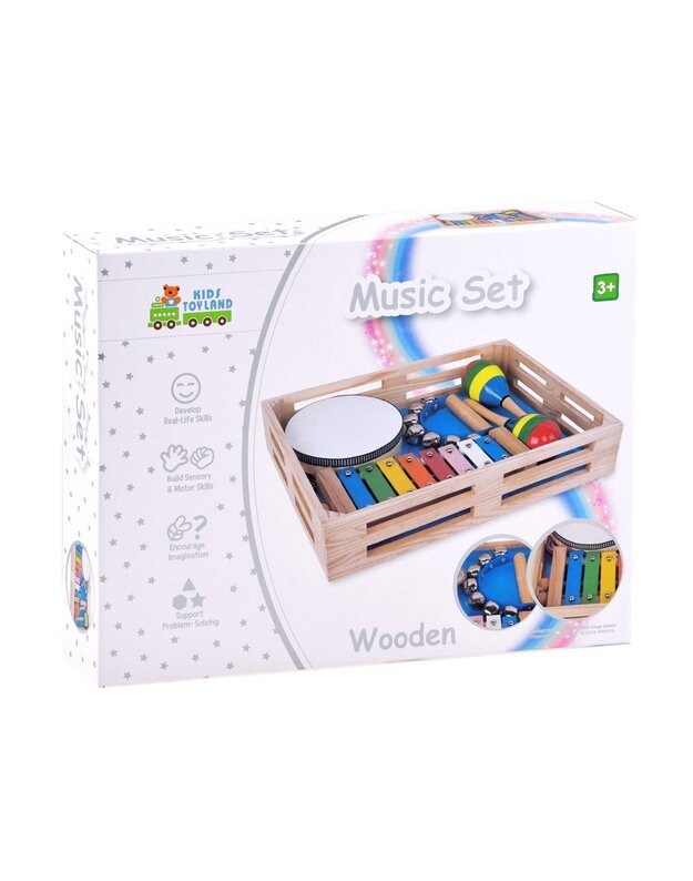 Medinis instrumentų rinkinys 4in1 