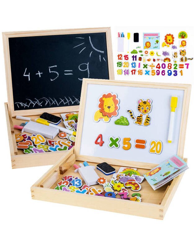 Wooden Magnetic chalk plate + akc TA0072