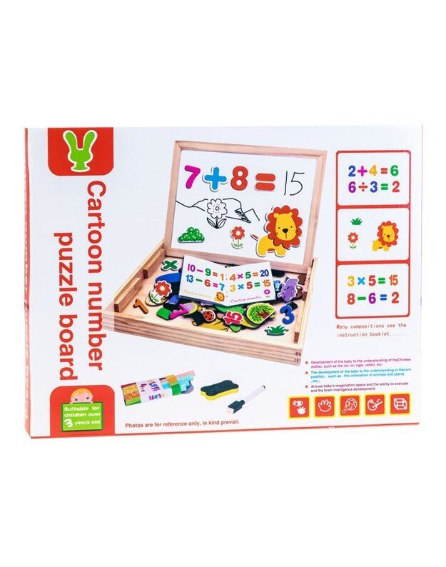 Wooden Magnetic chalk plate + akc TA0072