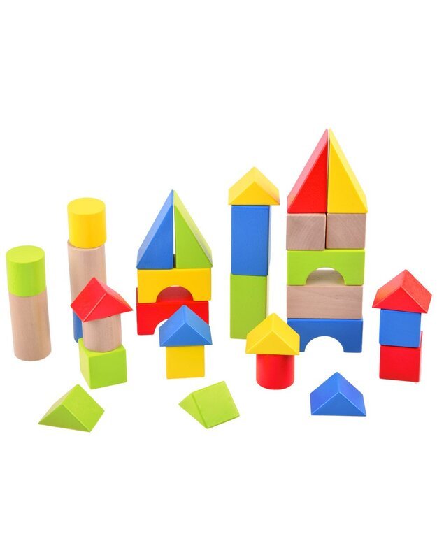 Medinis stumdukas su kaladėlėmis