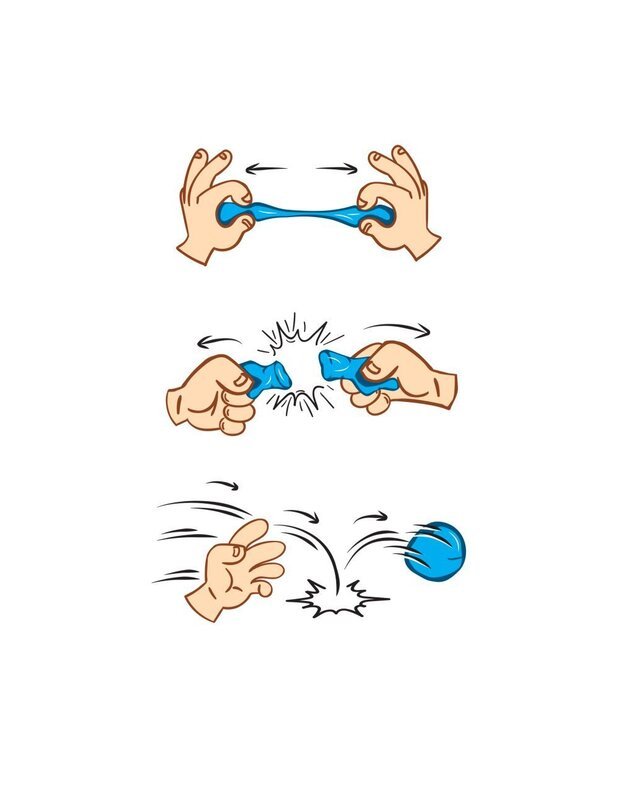 Mėlynos spalvos elastinga masė Elza 30 g.