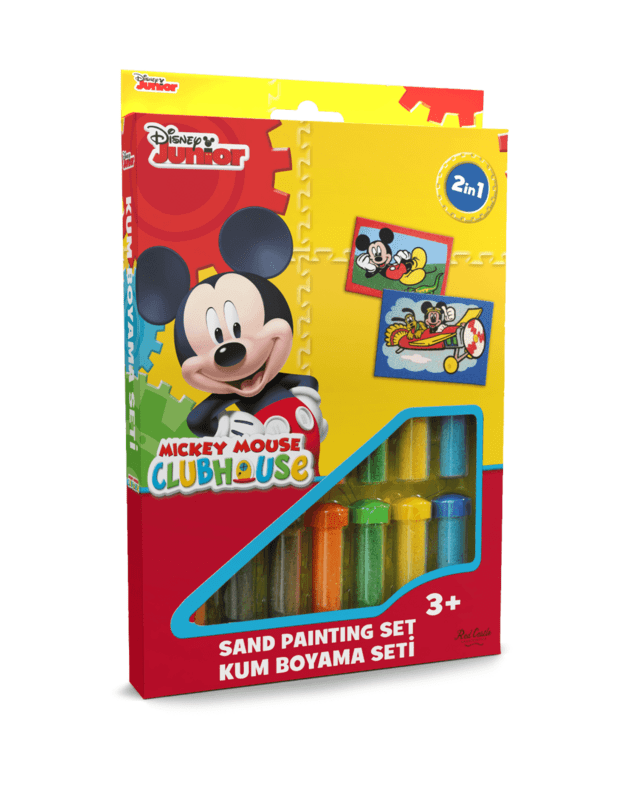 Spalvoto smėlio rinkinys Du Mikiai