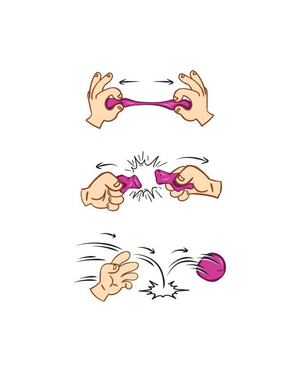 Trijų spalvų elastinga masė ELZA