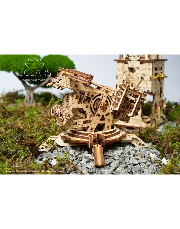 Medinė dėlionė Archballista bokštas