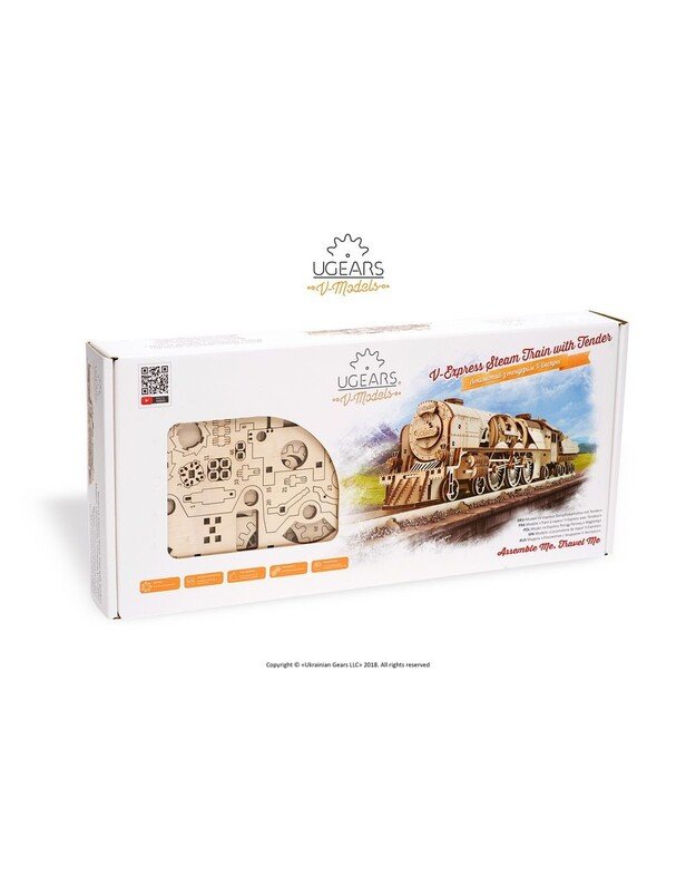 V-Express garo traukinys su bėgiais