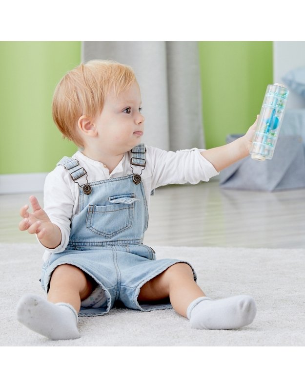 CLASSIC WORLD lietaus dušas -barškutis su kamuoliukais  - raudonas