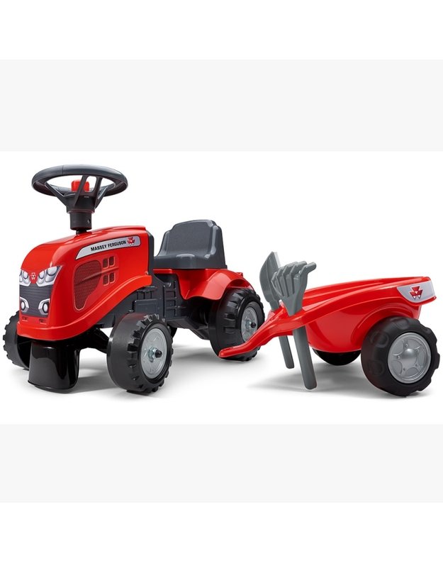 Massey Ferguson Traktorius su priekaba