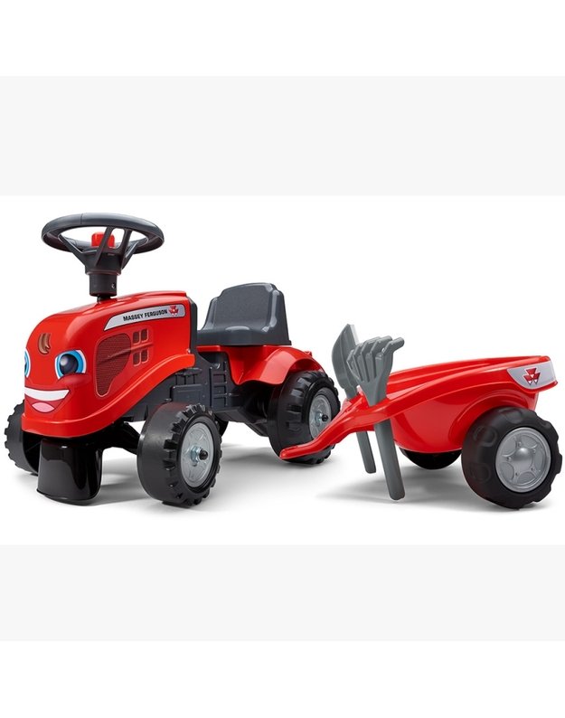 Massey Ferguson Traktorius su priekaba