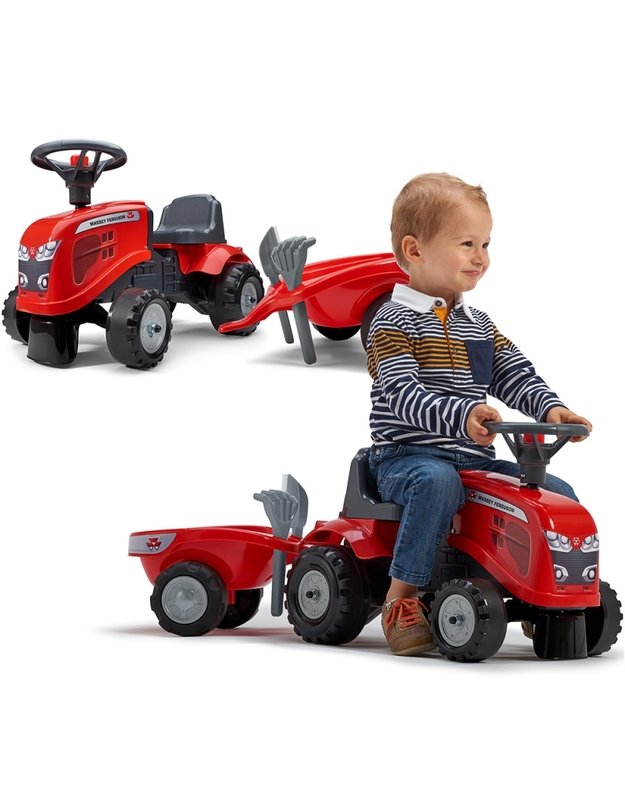 Massey Ferguson Traktorius su priekaba