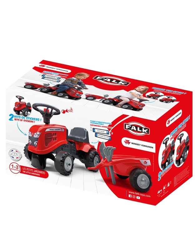 Massey Ferguson Traktorius su priekaba